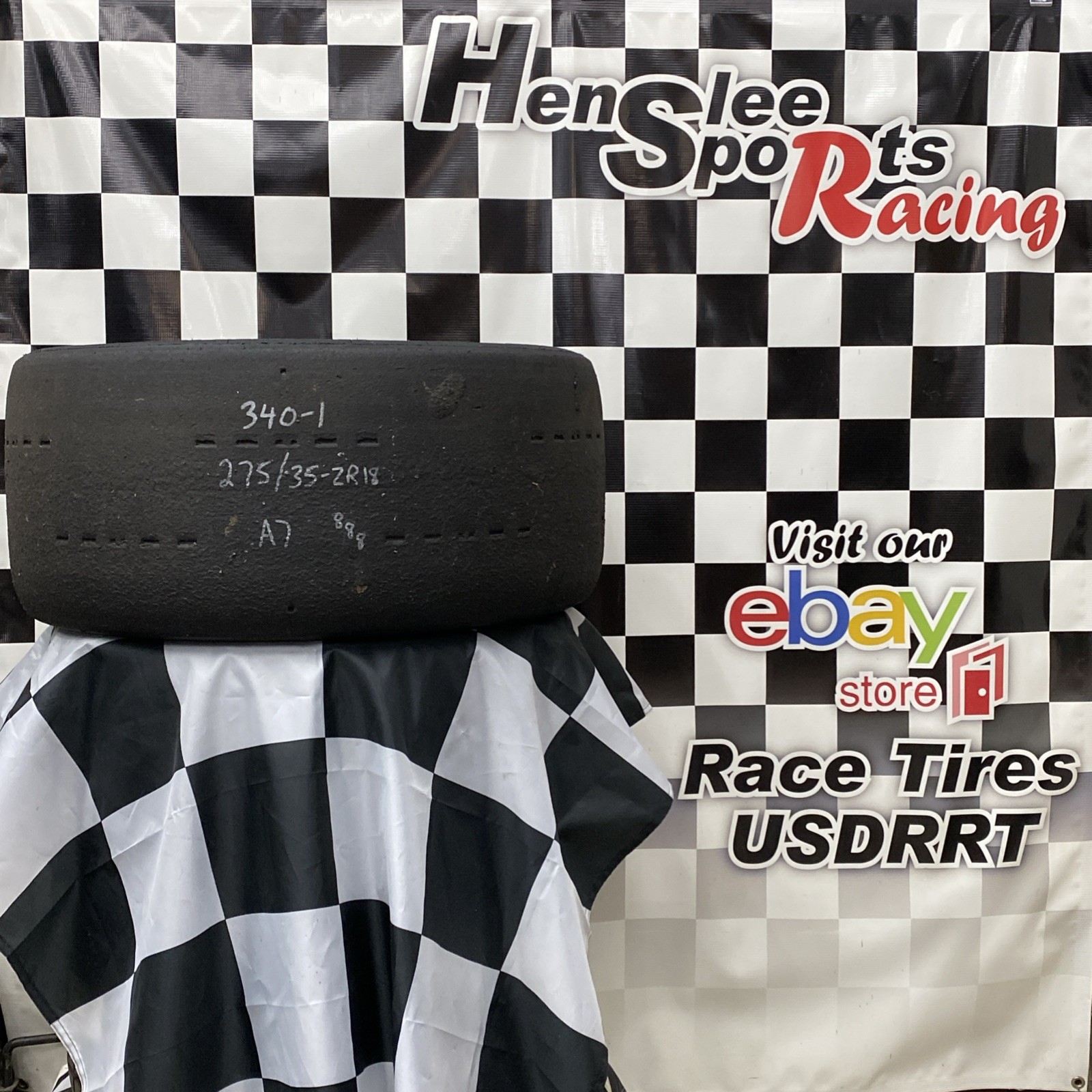 340-1 USDRRT HOOSIER DOT Road Race / Auto-X  Tire.      275/35  ZR18   A7