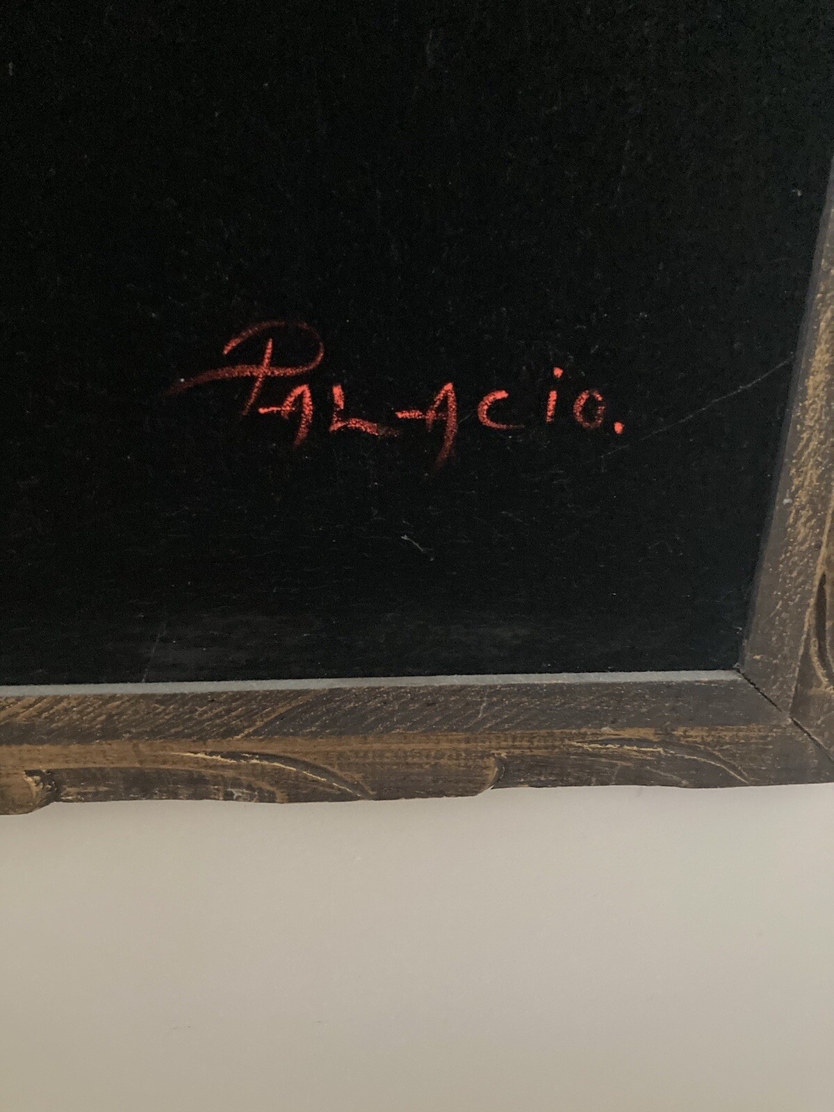 OIl Painting On Velvet . CHILD 39”x29”