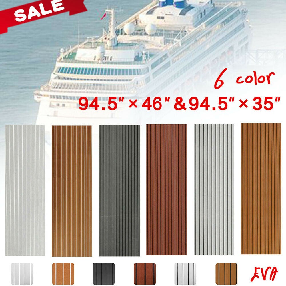 95in Deluxe EVA Foam Boat Marine Flooring Mat Faux Teak Decking Yacht Sheet Pad！