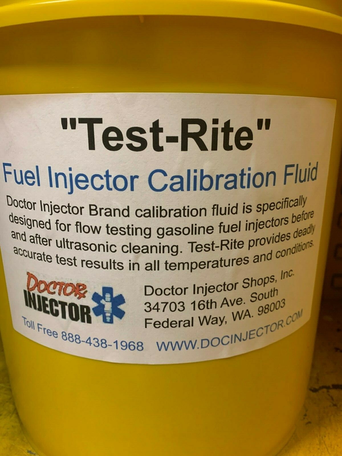 Fuel Injector "TESTRITE" calibration fluid 5 gallons perfect for ASNU machine!