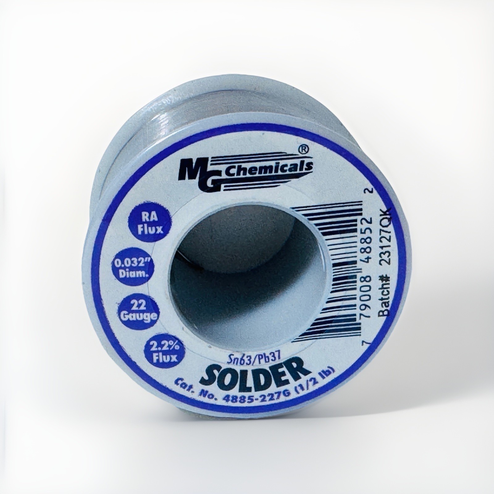 MG Chemicals 63/37 Rosin Core Leaded Solder 0.032" Diameter .5lb Spool 4885-227G