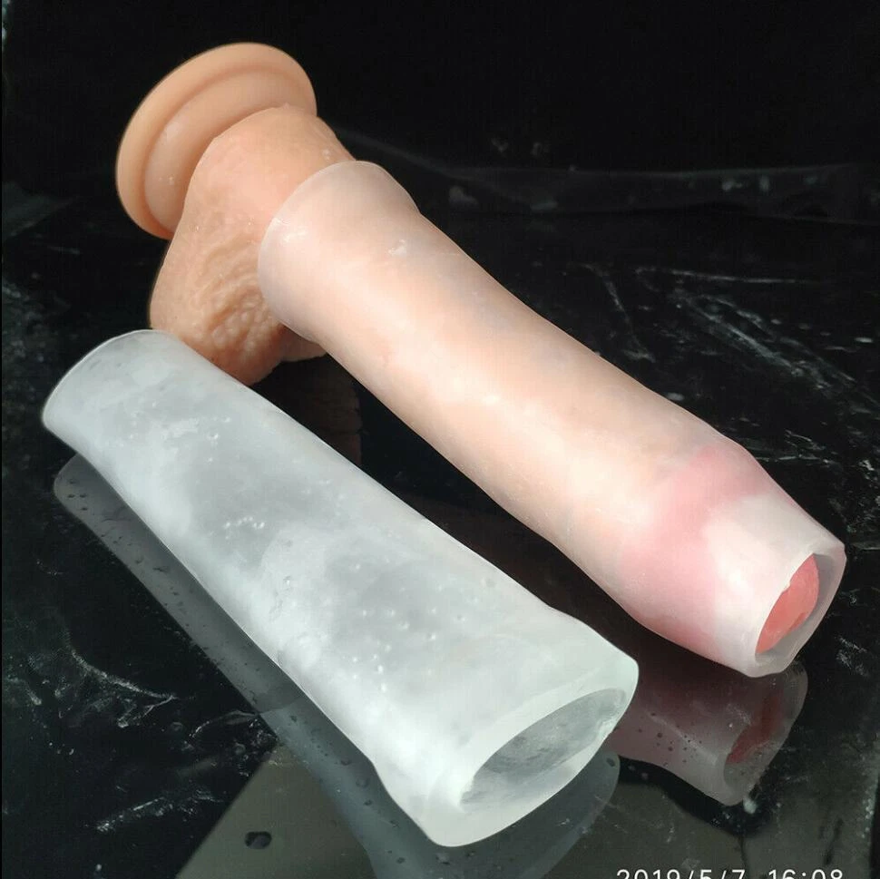 Male Penis-Extender Stretcher Max Vacuum Enhancer Enlarger Silicone Sleeve S-XXL