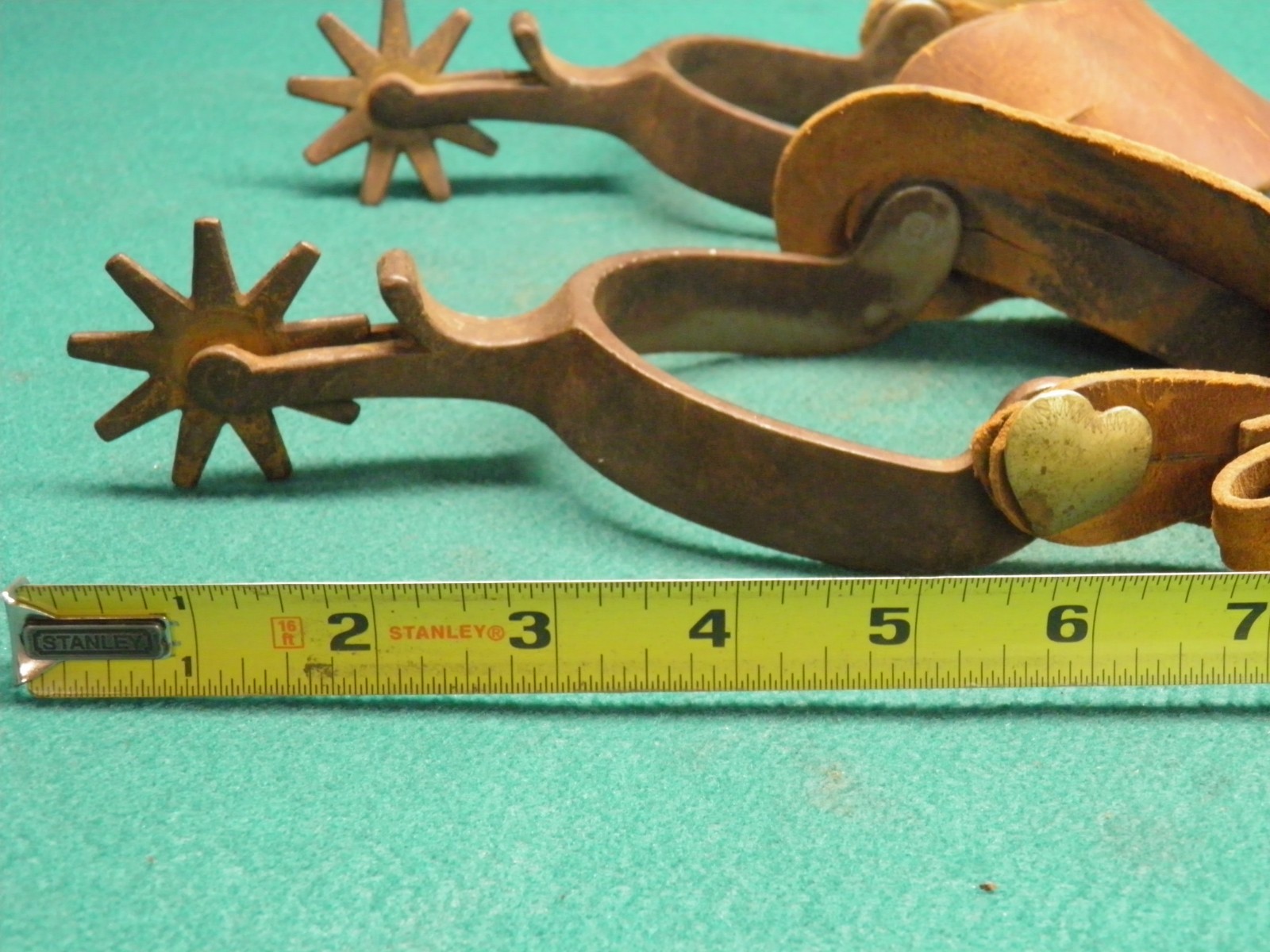 NICE OLD VINTAGE PAIR OF CROCKETT WESTERN COWBOY SPURS