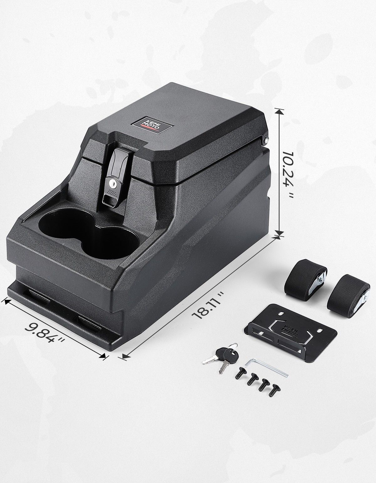 KEMIMOTO Bench Seat Center Console Armrest Box For Ranger XP 1000/ Crew XP 1000