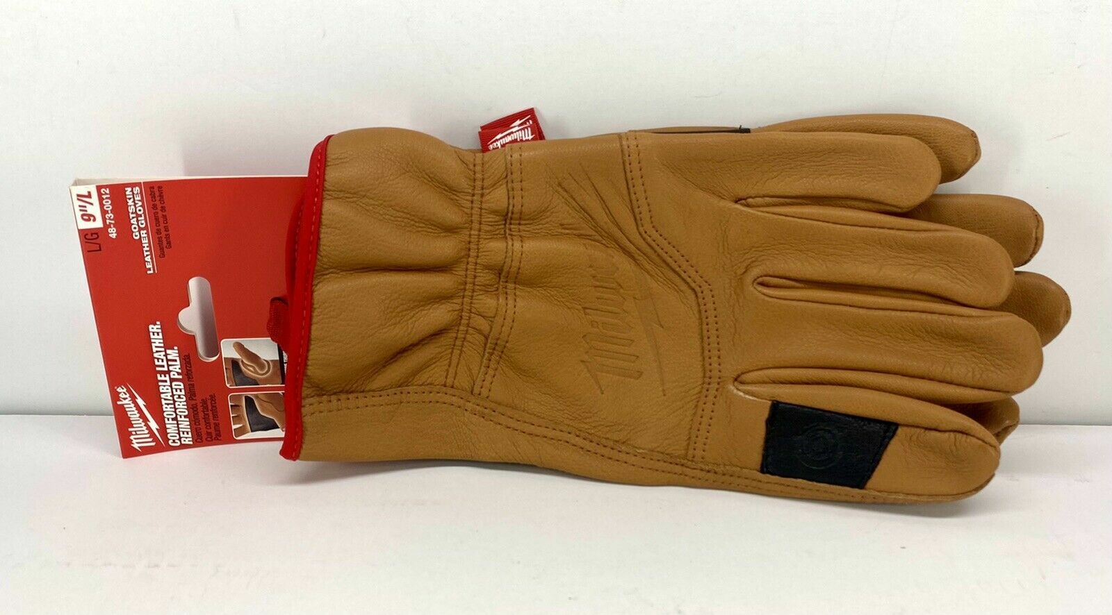 Milwaukee 48-73-0013 Goatskin Leather Gloves X-Large 9" SMARTSWIPE™ Knuckle