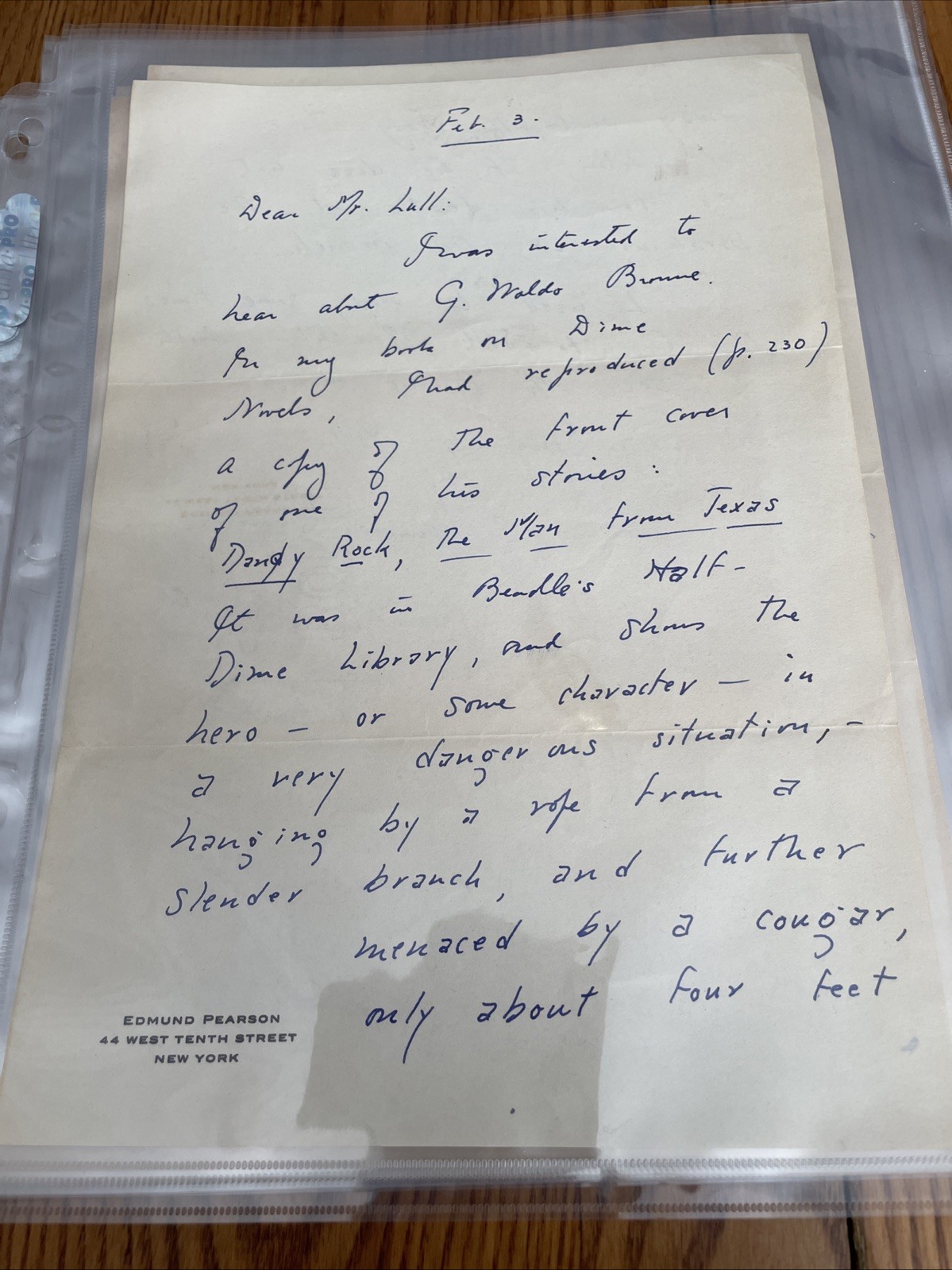 5 Signed 1930 Letters Edmund Lester Pearson Author Of True Crime Lizzie Borden