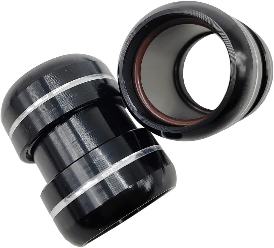 2PCS ATV Black Exhaust Pipe Clamps Clamp for Yamaha Banshee 350 YFZ350 1987-2006