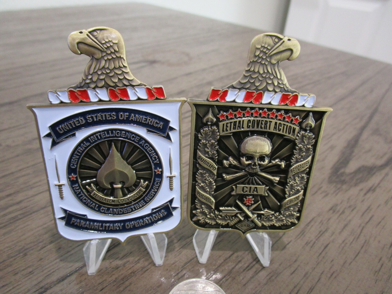 Covert HUMINT Operations CIA Special OPS Clandestine Paramilitary Challenge Coin