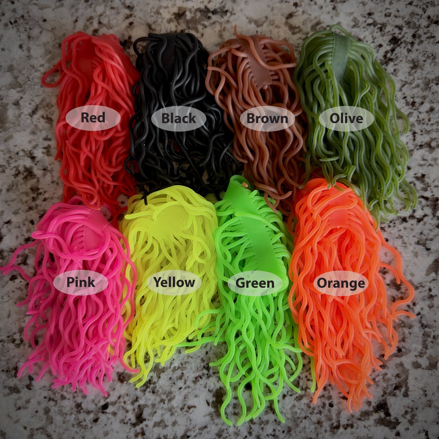 Squirmy Wormy Fly Tying Material - Soft & Stretchy Fly Fishing Worm Body