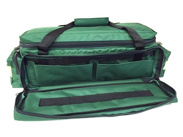 LINE2design Deluxe Oxygen Bag EMS Impervious Standard Reflective Trim Bag Green