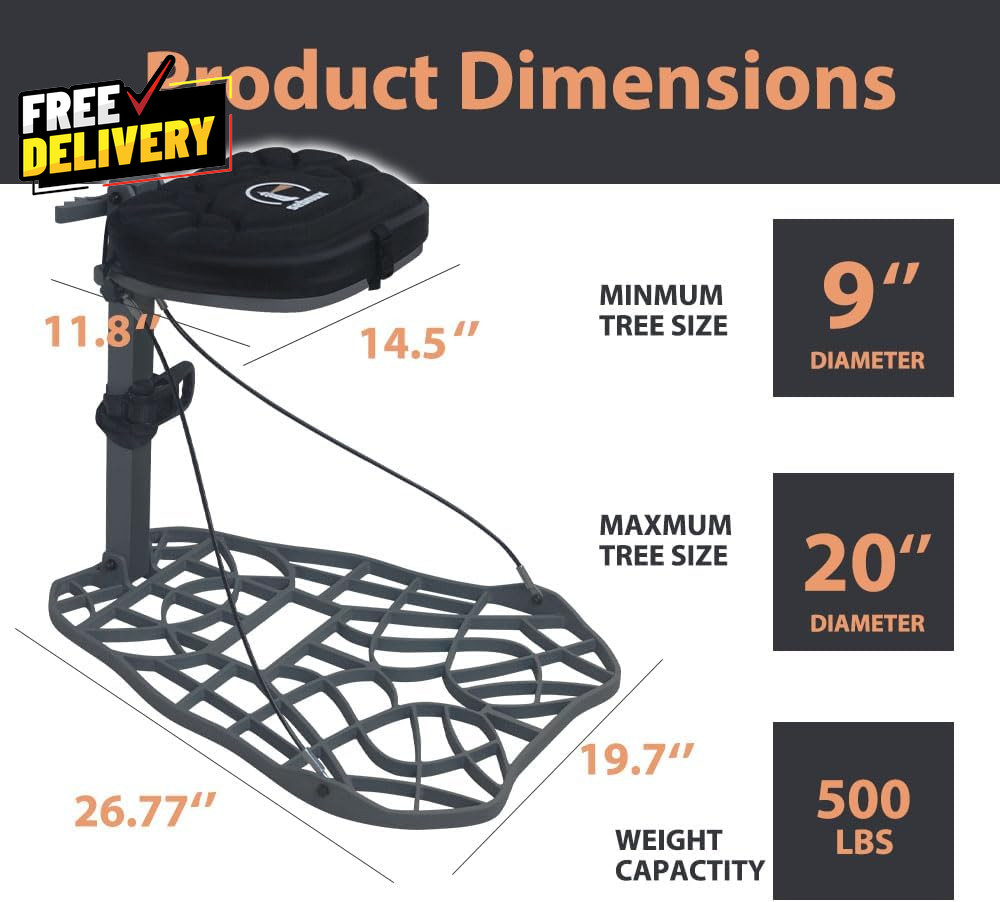 Aluminum Hang on Tree Stand Deer Stand Hunting for Deer Hunting