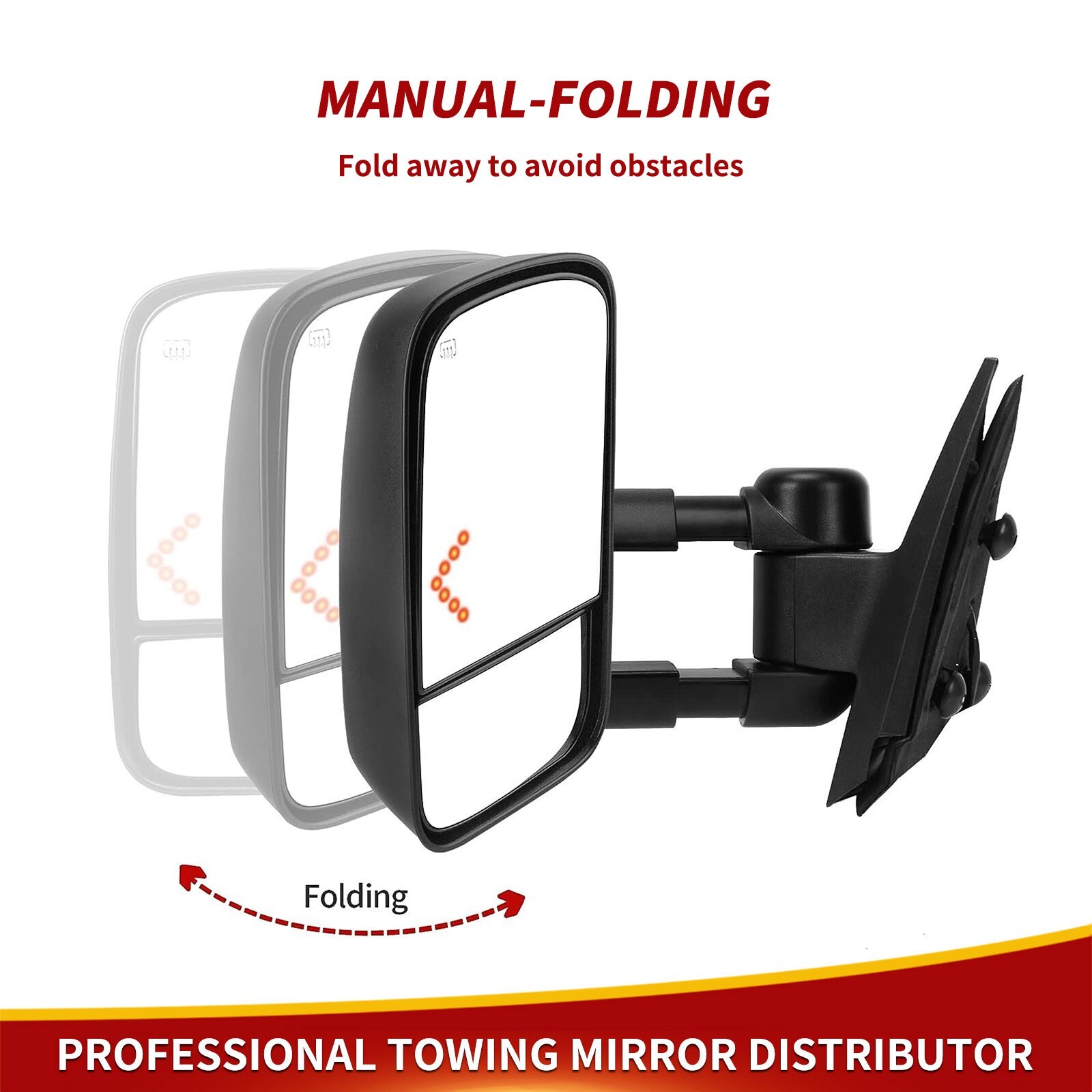 Power Heated Tow Mirrors for 2003-2006 Chevy Silverado Sierra 1500 2500HD 3500HD