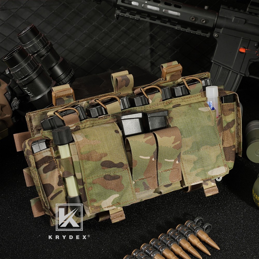 KRYDEX Tactical MF IV Placard Magazine Pouch Front Panel for Vest MC Camo