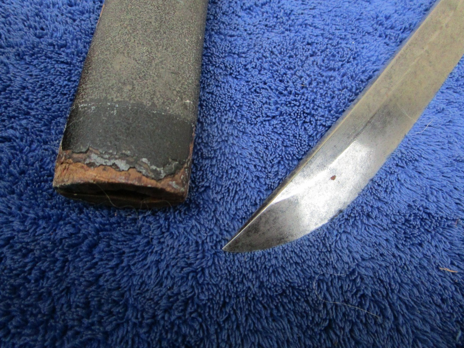 RARE ORIGINAL ANTIQUE JAPANESE SWORD TANTO WAKIZASHI DAGGER KATANA AND SCABBARD