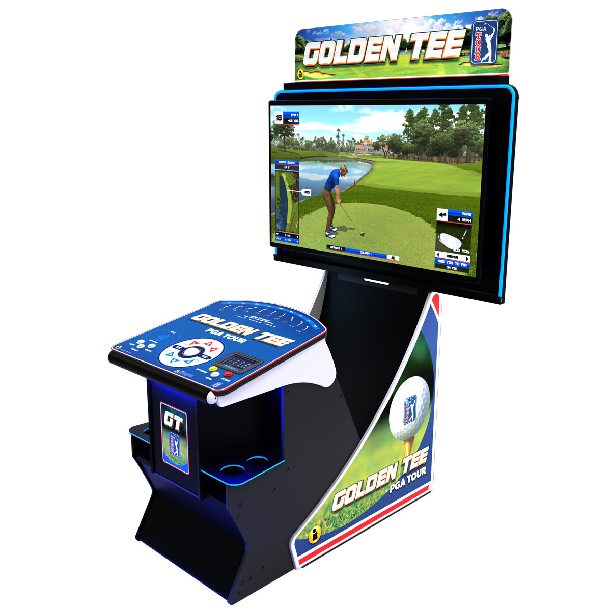 Golden Tee Golf Game - PGA TOUR Clubhouse Deluxe Edition - 2024