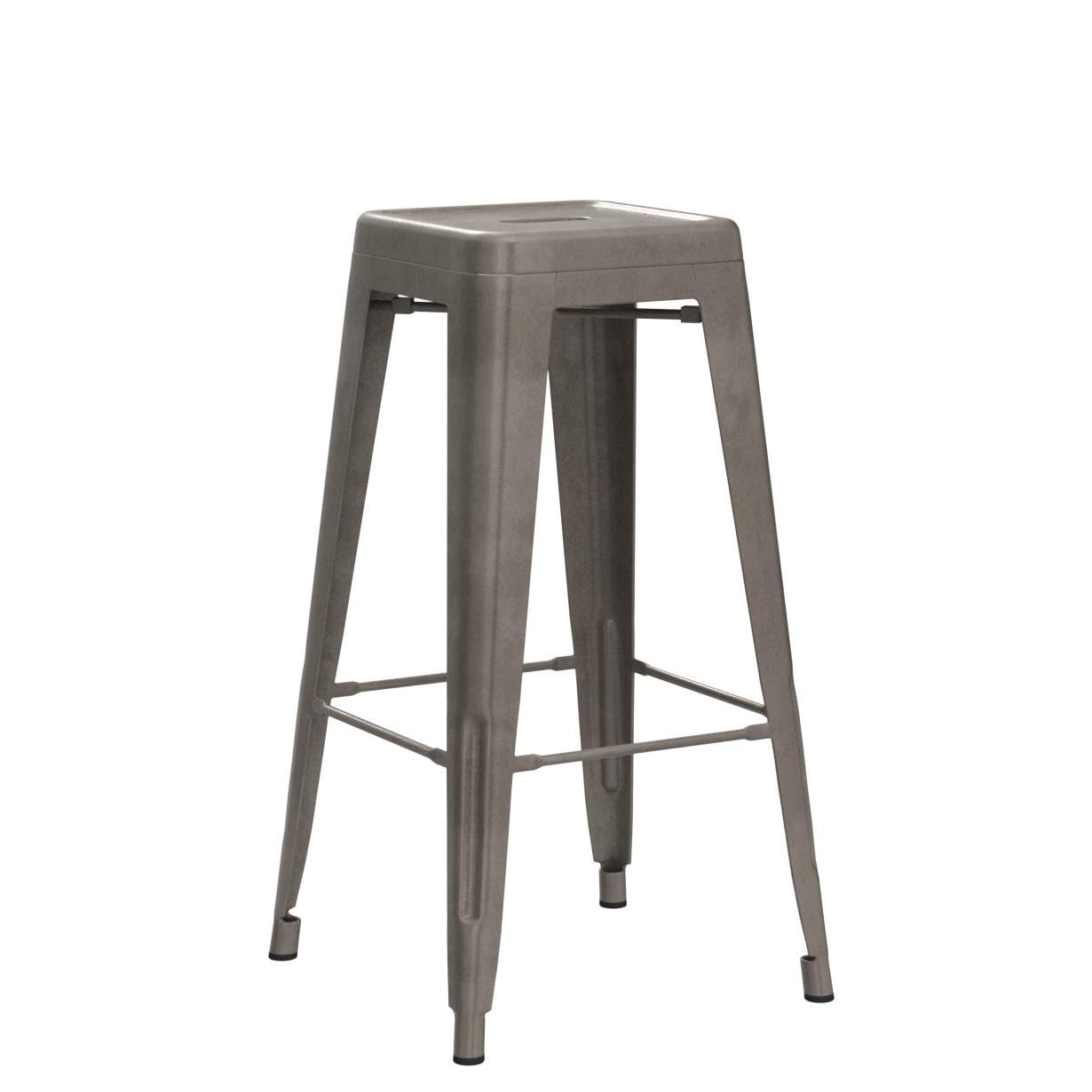 FDW 30 Inches Bar Stools Set of 4 Bar Stools Counter Height Metal Stool Patio St