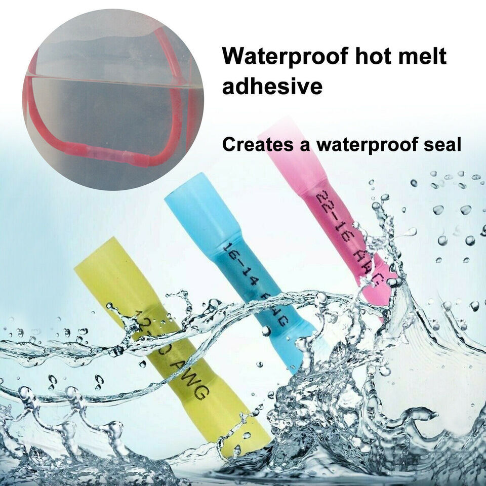 200x Assortment Heat Shrink Wire Connectors Electrical Terminals Crimp Seal