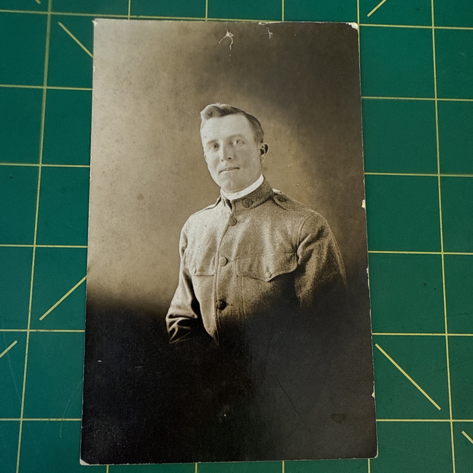 WW1 Photo Postcard Named RPPC