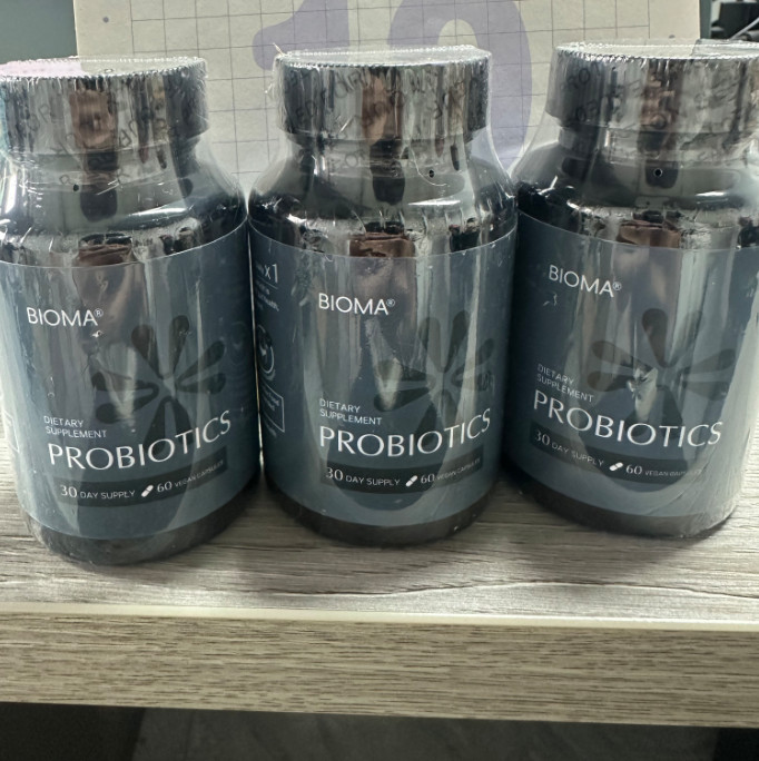 BIOMA Probiotics Digestive Health Gut Support for Men & Women 60 Capsules-3 Pack