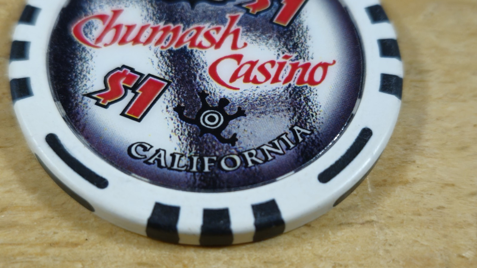 Indian Chumash Casino 1.00 Santa Ynez California Chip Chips Native American