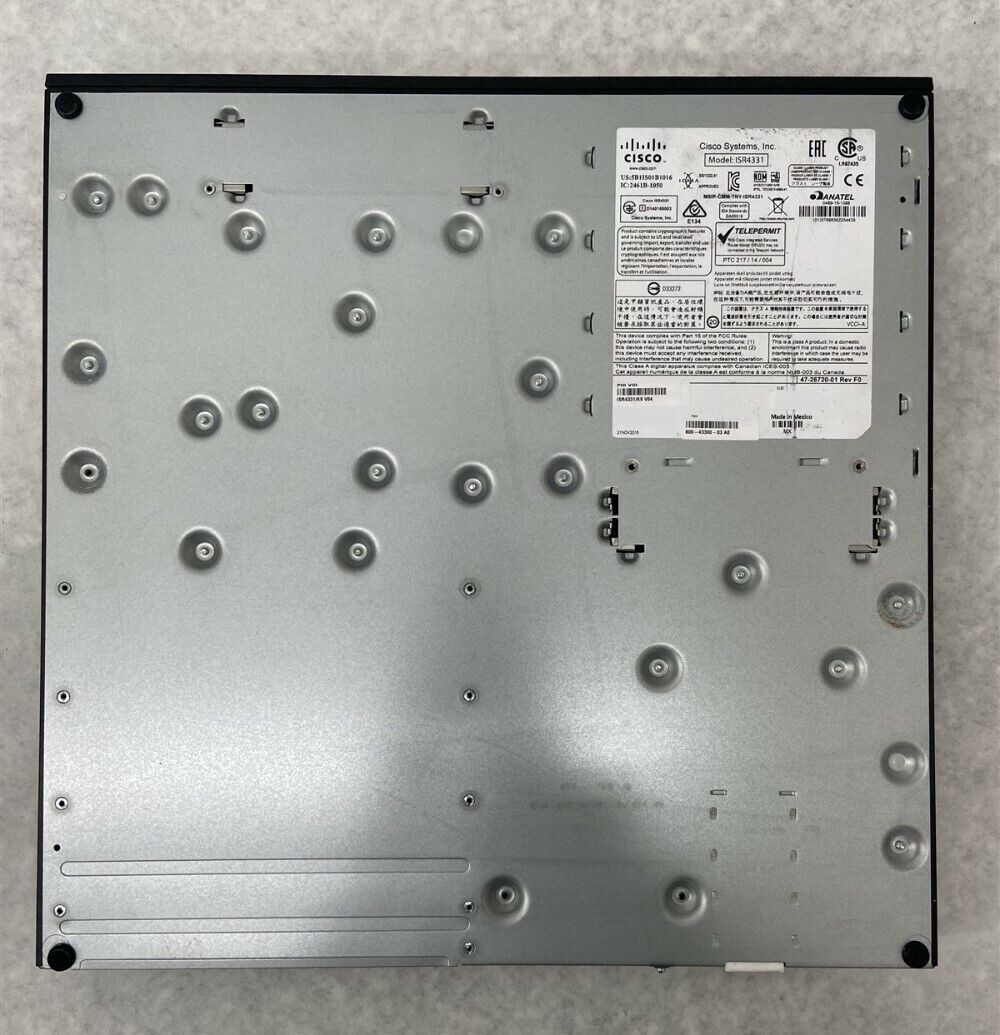 Cisco ISR4331/K9 V04 4300 Series Integrated Services Router