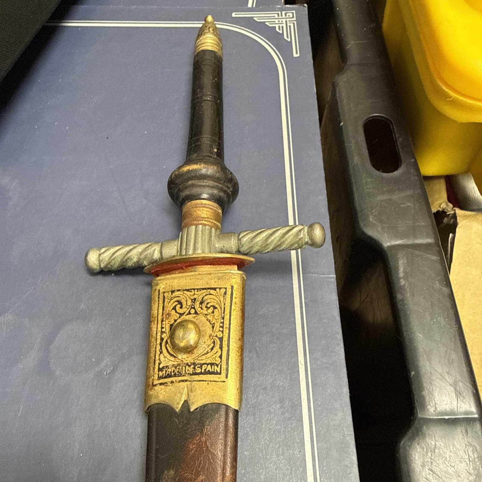 ANTIQUE TOLEDO SPANISH PLUG BAYONET DAGGER