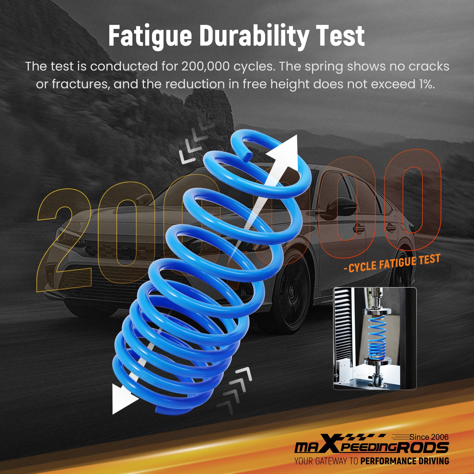 MaXpeedingrods Lowering Springs For Honda Civic FC / FK 2DR / 4DR / 5 DR 16-24