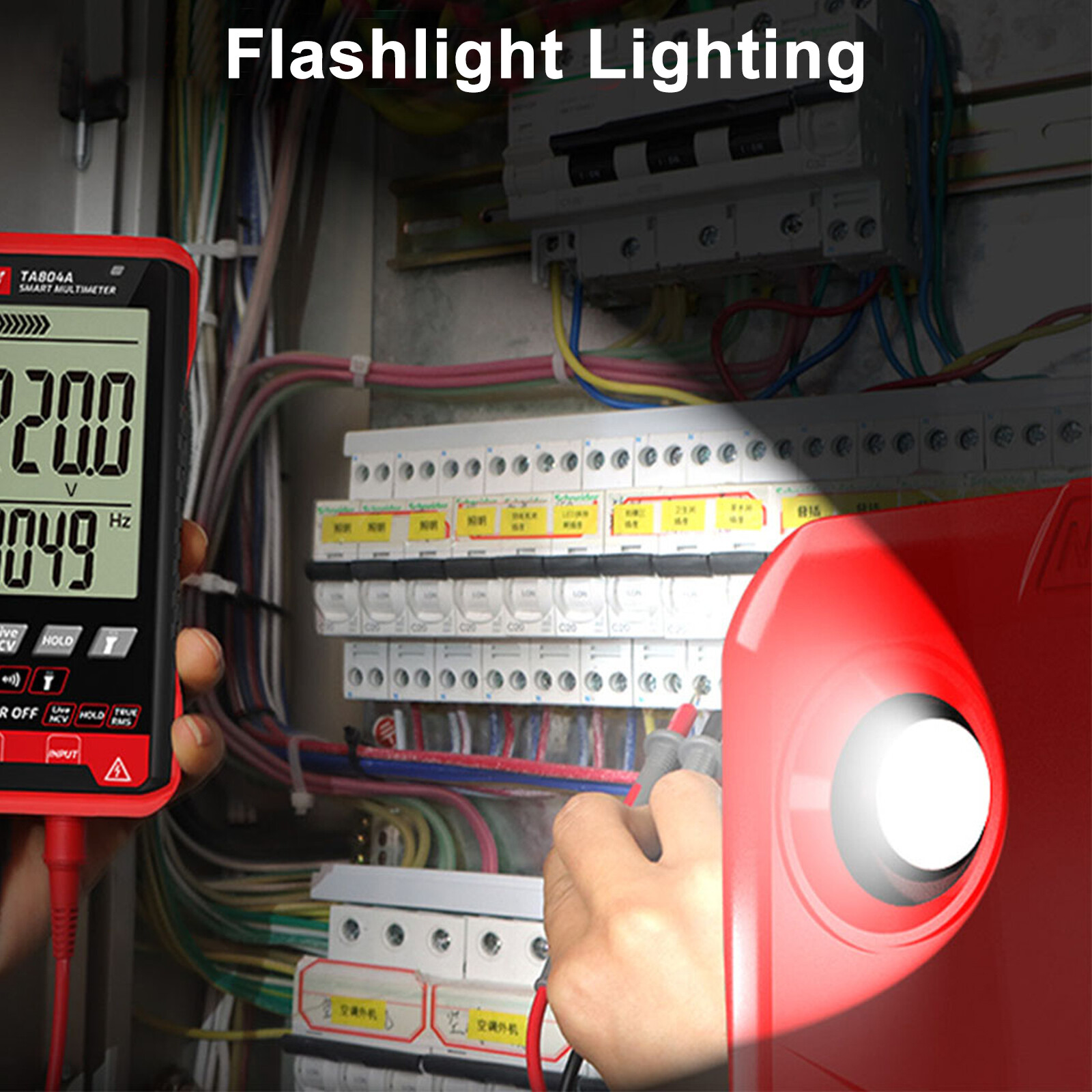 Digital Multimeter Voltmeter AC DC Volt Meter Ohmmeter Auto Range Tester w/Light