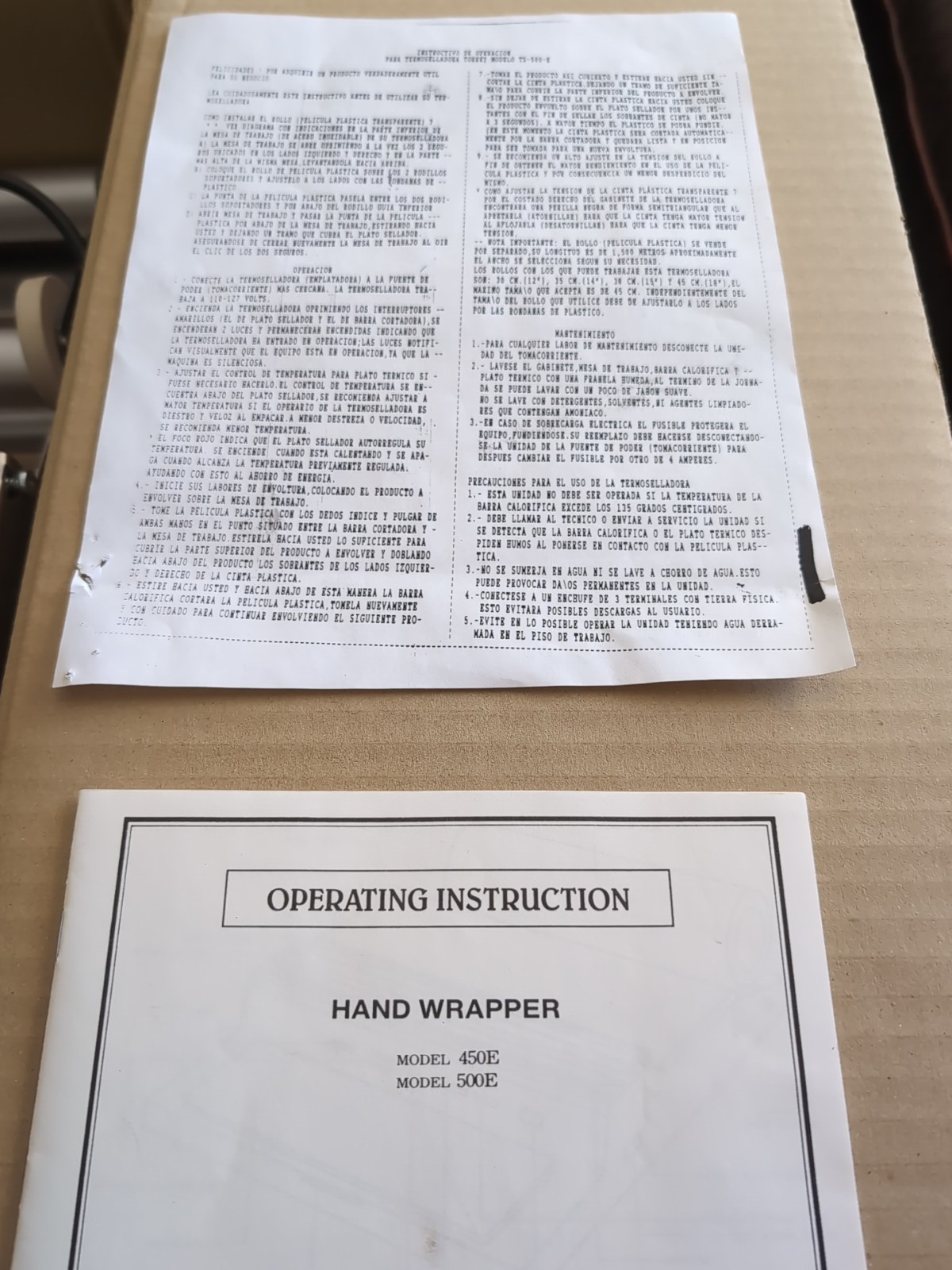 Torrey 20 Inch / 500 mm Hand Wrapping Machine Film Wrapper for Food Pack