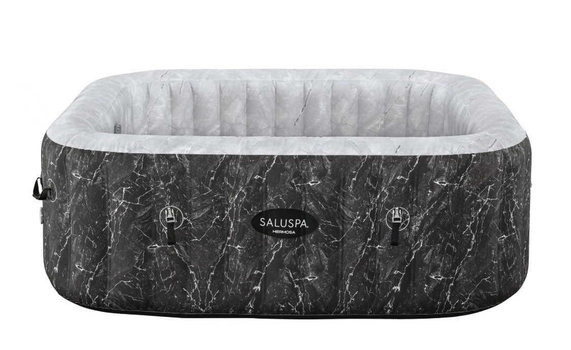 Bestway SaluSpa Hermosa AirJet Hot Tub Liner Replacement, Black Marble