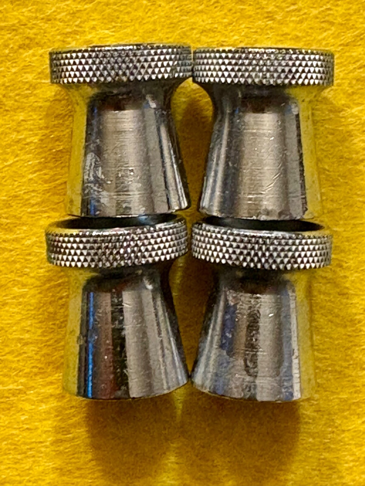 COLLAR (CHROME) REPLCEMENT PART. USED FOUR PACK