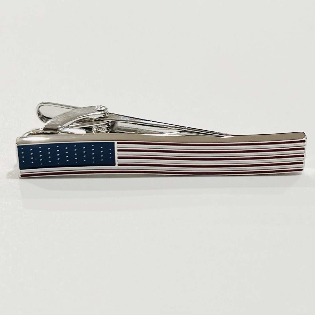 USA Flag Tie Clip Men Daily Wear Birthday Gift Tie Bar