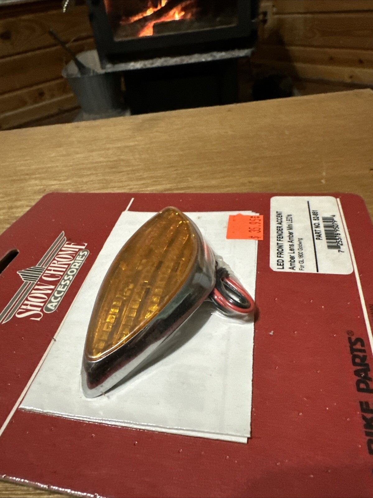 Honda GL1800 LED Amber Front Fender Accent light Show Chrome Goldwing 52-651