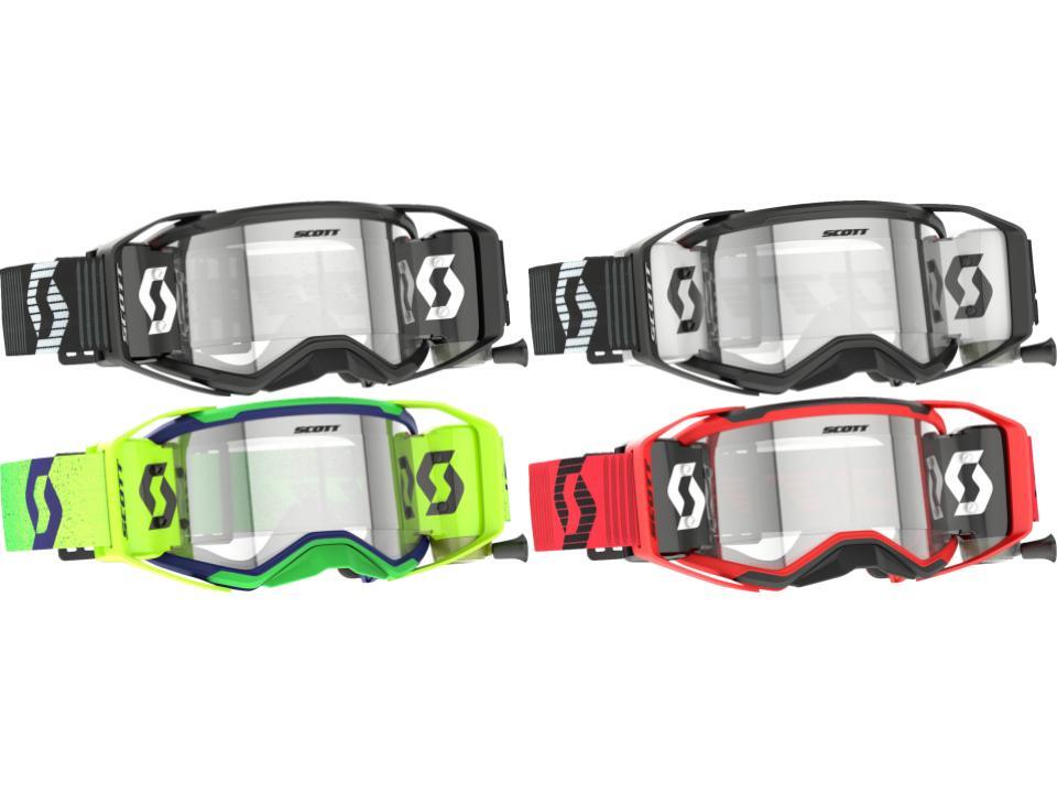 Scott Prospect 2.0 WFS Goggle W/Roll Off Film System Anti-Stick Lens Mud MX/ATV