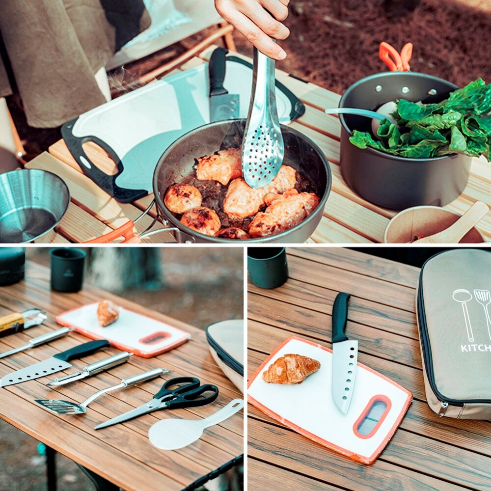 Camping Cooking Utensils Set Kitchenware Cookware Equipment Out/Indoor Gear Kit