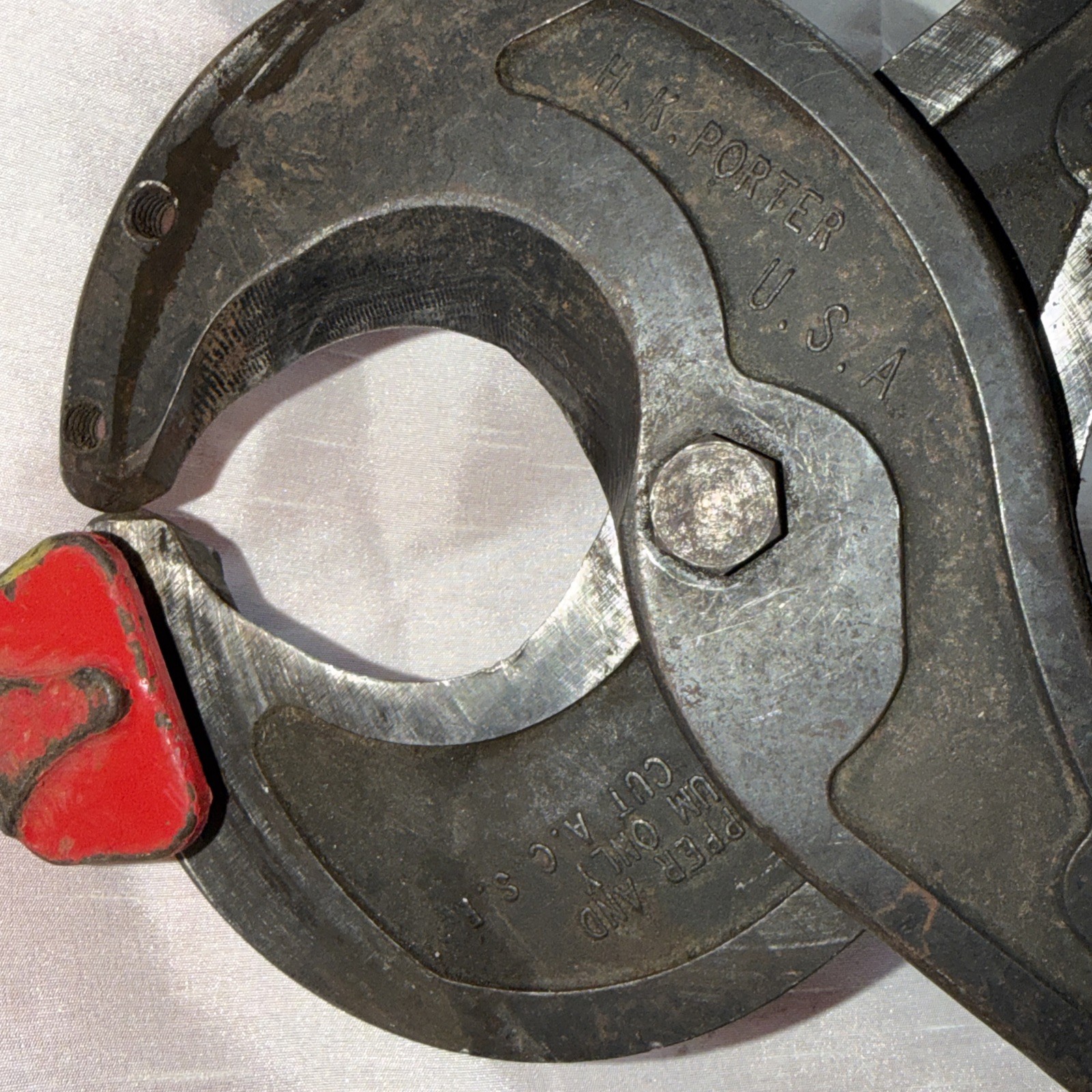 Great Working Used H.K. Porter 29-inch Hard Cable Ratchet Cutter PD8665FH