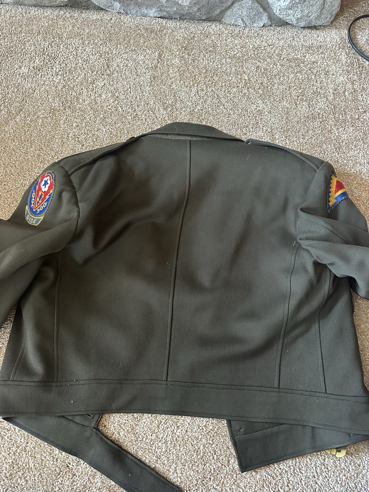 US Army, World War II officer’s Eisenhower Jacket with Buckle
