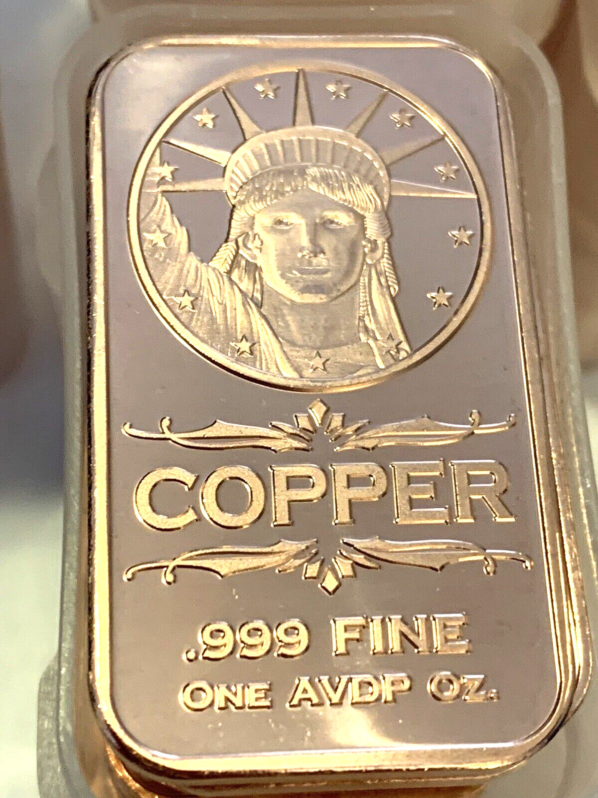 Statue of Liberty Bars, 20-PACK, 1 Ounce Copper Bars, 20 bars, by REEDERSONG