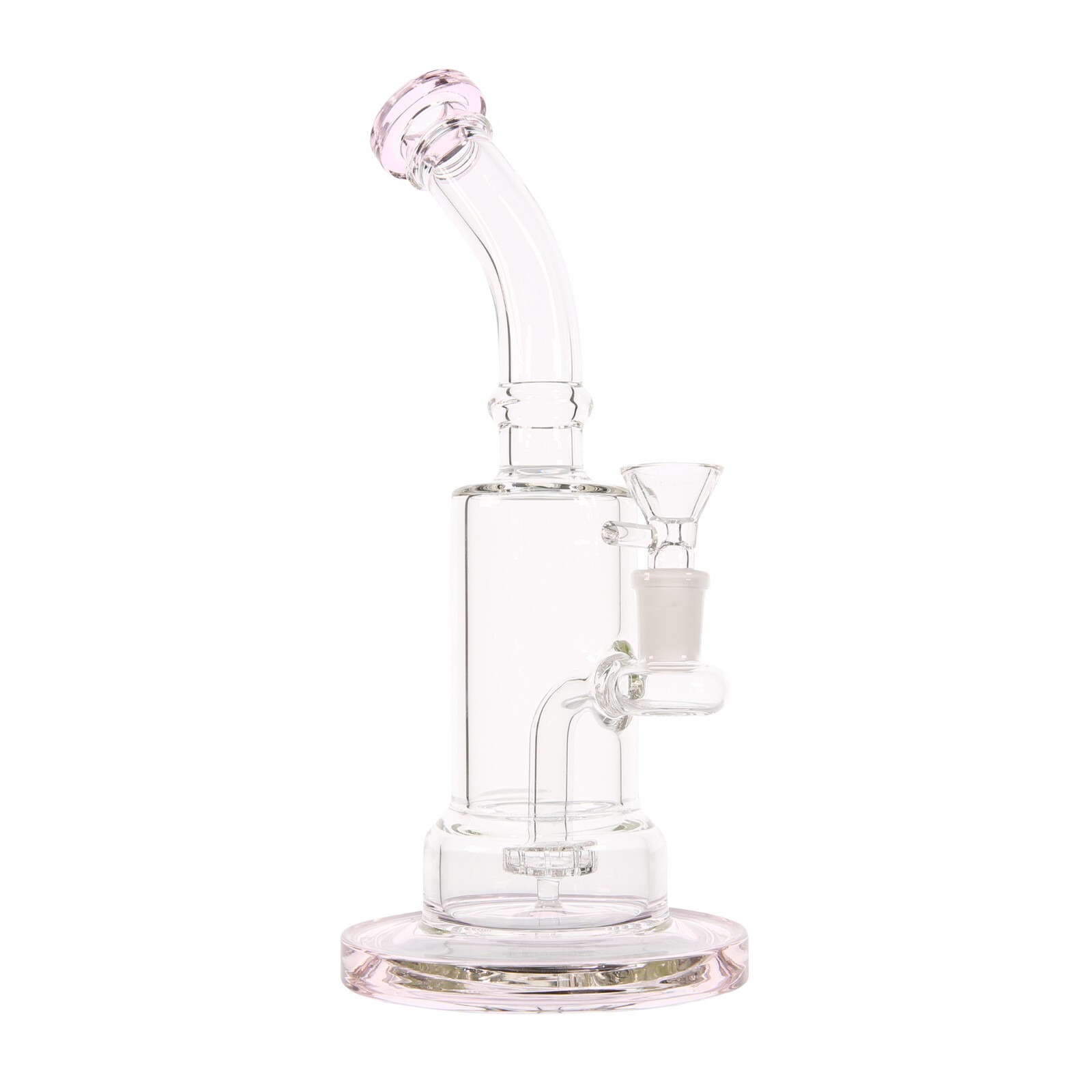 10" THICK Pink Glass Showerhead Circ Perc Bong Water Pipe Hookah Pipe 14mm Bowl