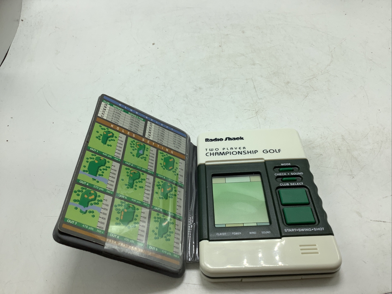 RADIO SHACK handheld 2-Player Championship Golf electronic game 18 holes LED