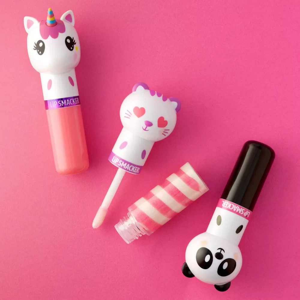 2 Pack Lip Smacker Lippy Pal Lip Balm - Unicorn/Panda/Kitten - 0.54oz