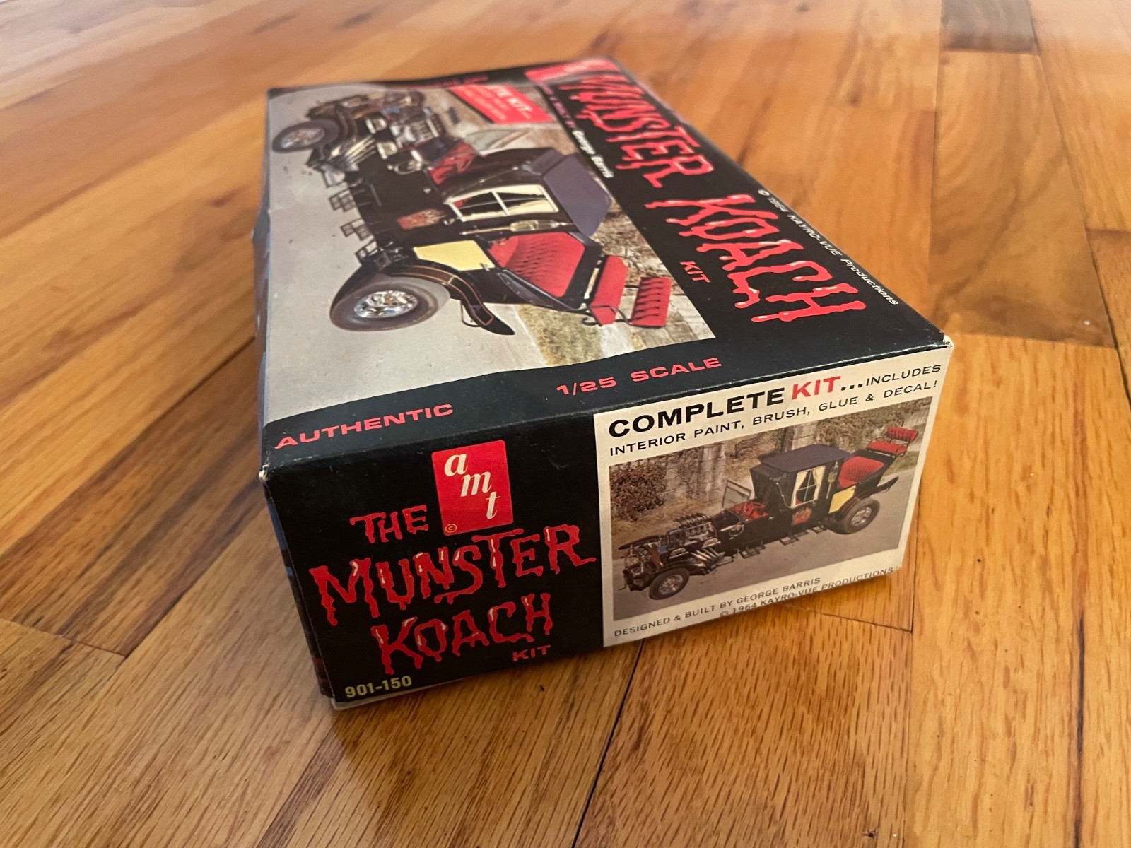Vintage 1964 AMT MUNSTER KOACH Model Kit, George Barris