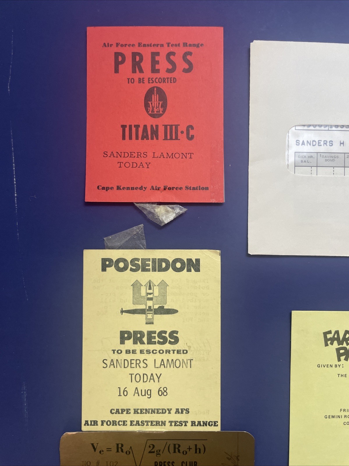 Vintage NASA Space Collectible Lot/Scrapbook - Sanders LaMont Aerospace Writer