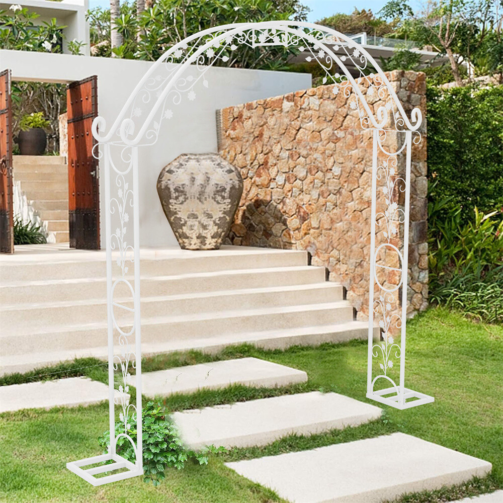 Extra Sturdy Metal Arbor Wedding Arch Garden Trellis Pergola Stand Backdrop Deco