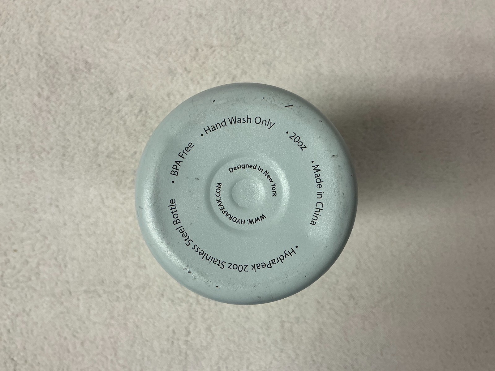 HydraPeak Blue Ribbon&Bows 20oz Water Bottle with Lid and Straw