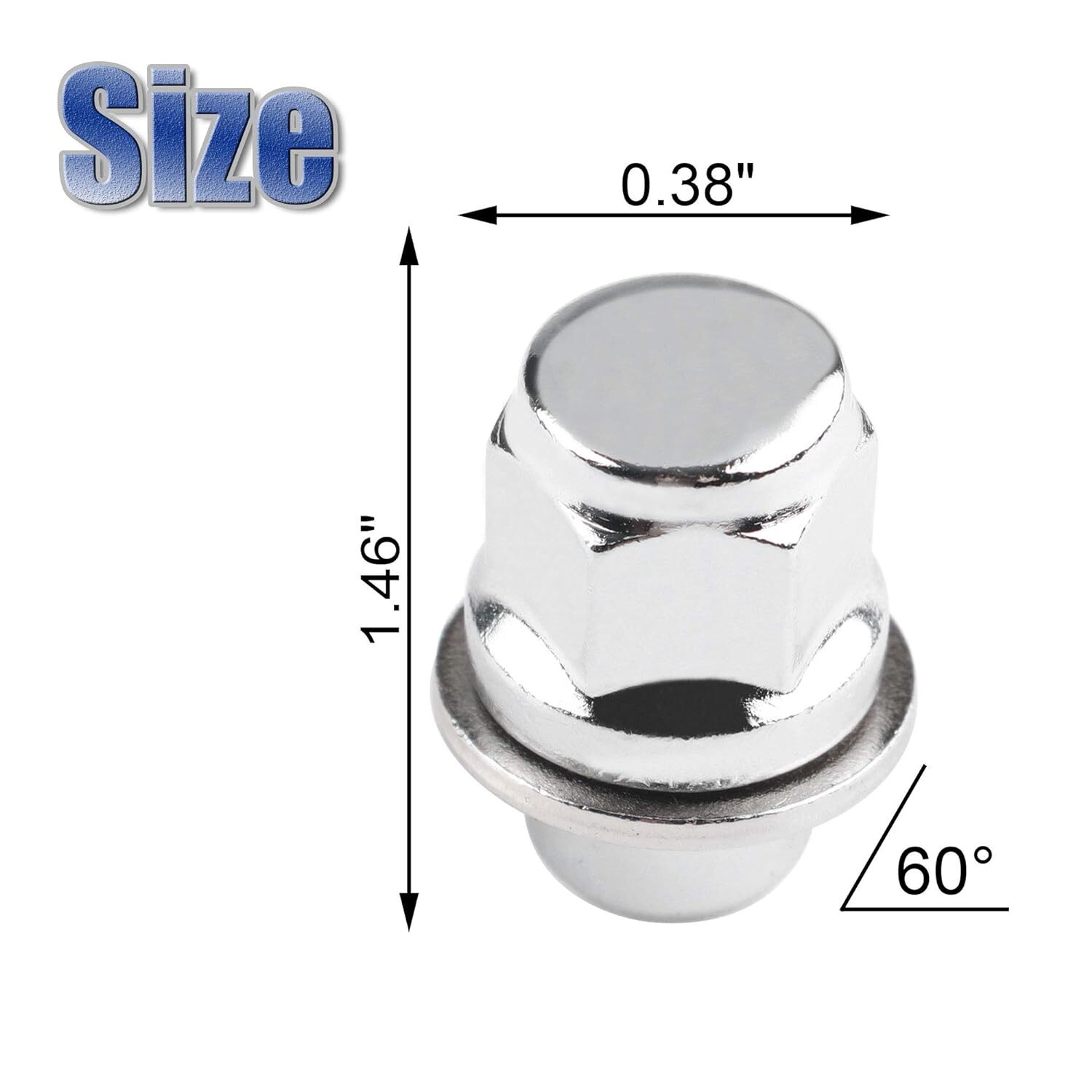 20pcs Chrome Lug Nuts For Nissan Infiniti 12x1.25 OEM Factory Style Mag Type