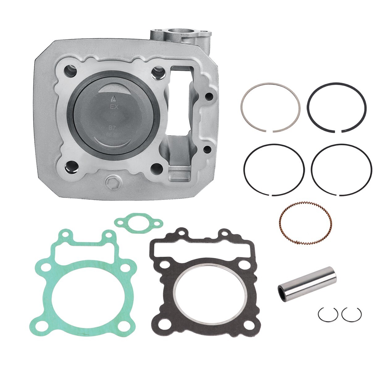 LokoCar Cylinder Piston Gasket Top End Kit Fits For 2003-2011 Kawasaki Bayou 250