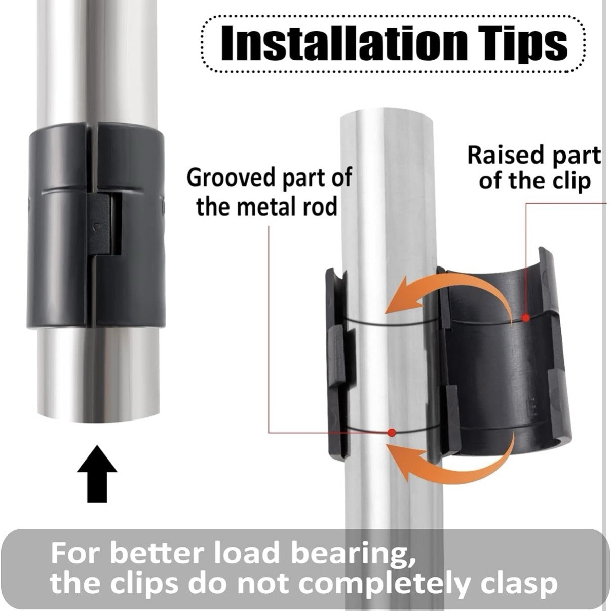 72 Pcs Wire Shelf Clips for 1" Post 36 Pairs of Wire Rack Lock Clip Replacement