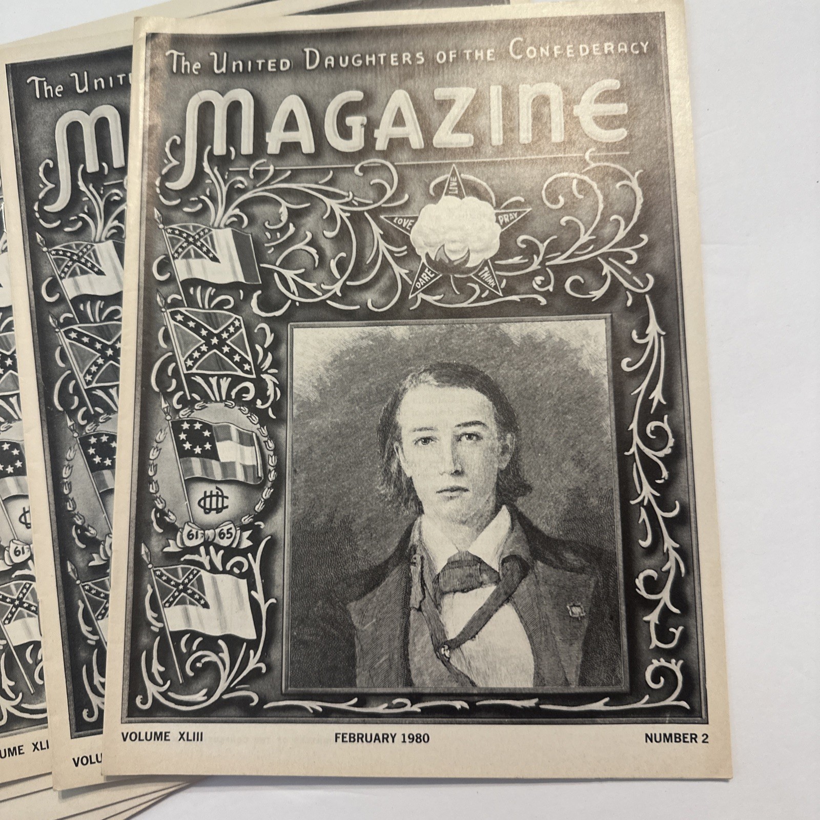 1980 United Daughters of the Confederacy UDC Magazine Lot Jan–Dec No Aug Sept