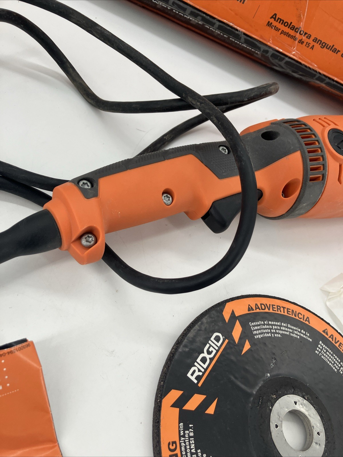 RIDGID R10202 15A 7” Angle Grinder Heavy Duty – Tested Ships Fast